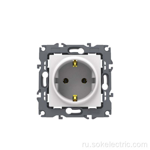 Одноместный Schuko для предотвращения поражения электрическим током